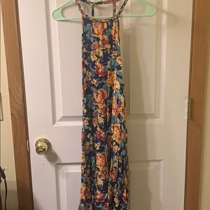 Beach floral dress.